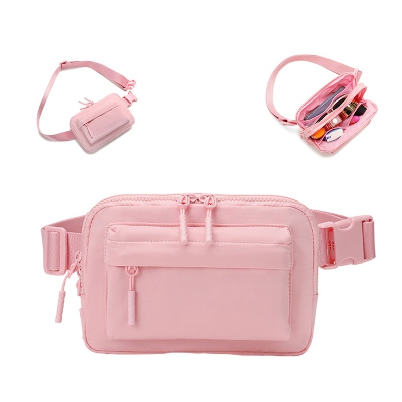 Solid Color Chest Bag Waist Bag Small Crossbody Bag Waist Pack for Unisex