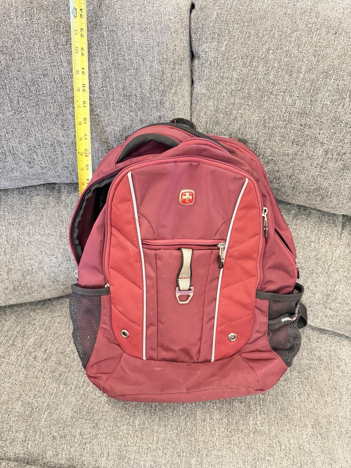 Wenger Swiss Gear Backpack Airflow Multi Pockets Padded Burgundy