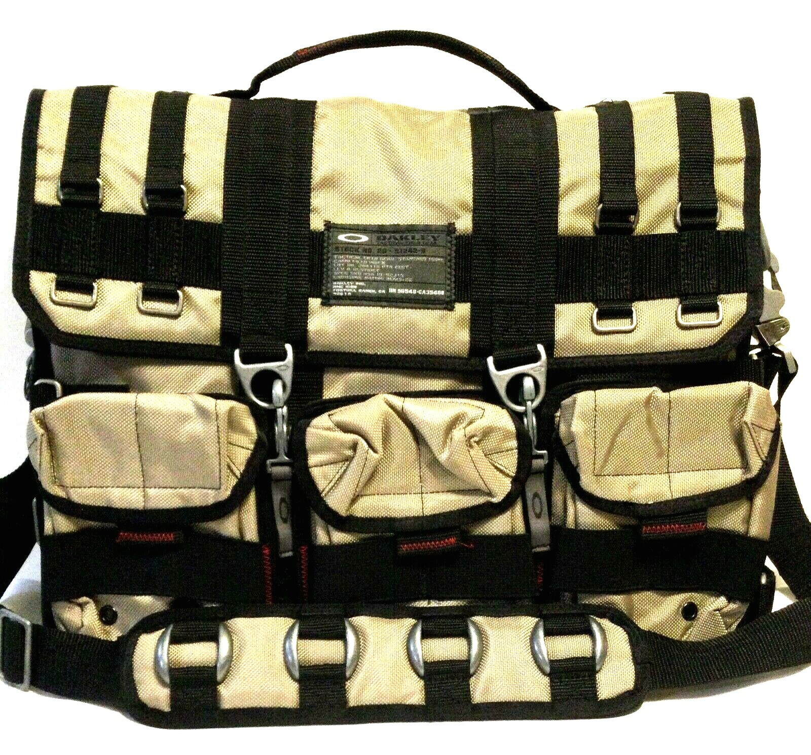 OAKLEY AP BAG Tan SI Tactical Field Gear Range Laptop Messenger Pack Mechanism