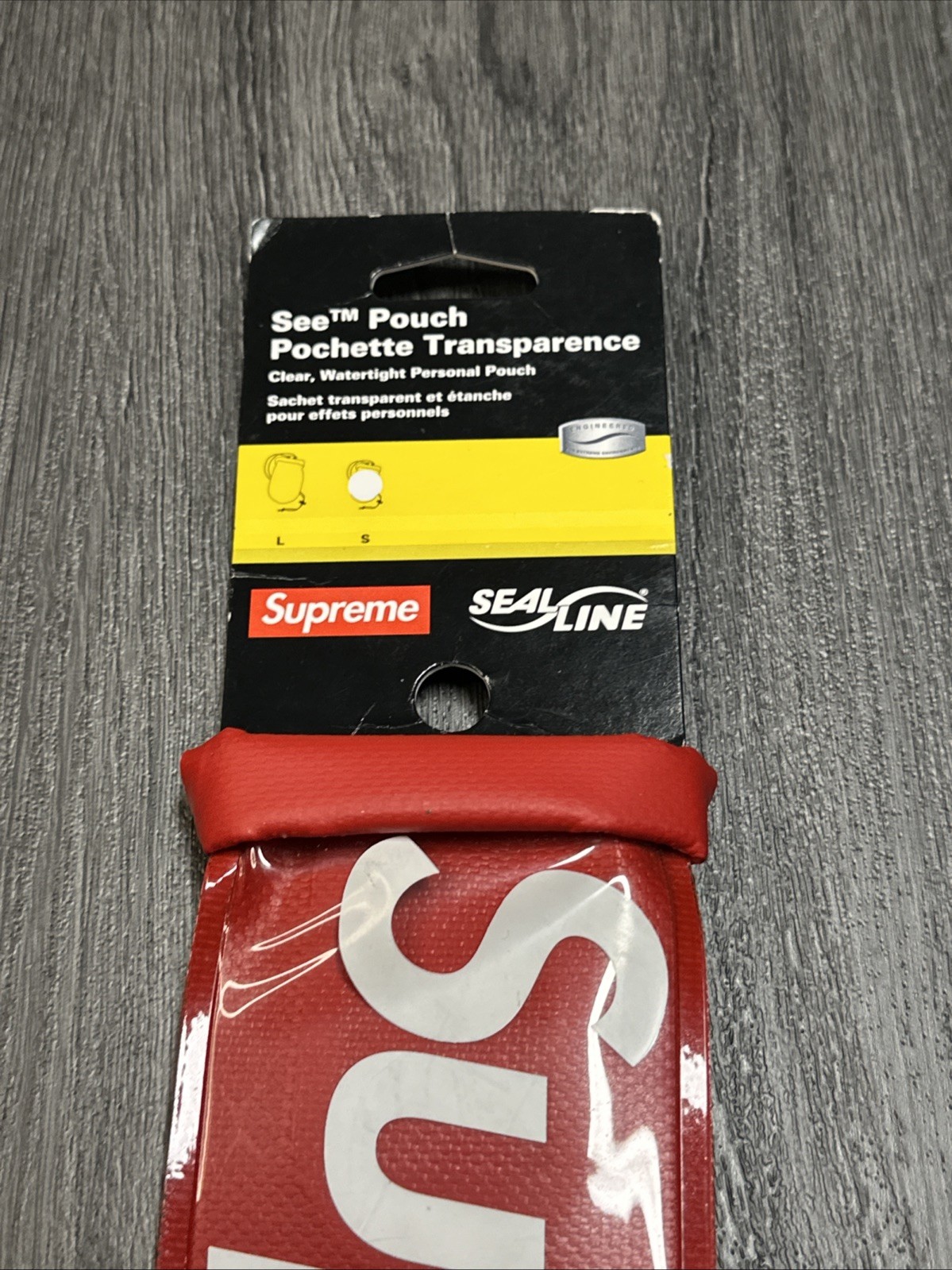 Supreme SealLine See Pouch Red New SS18 100% Authentic