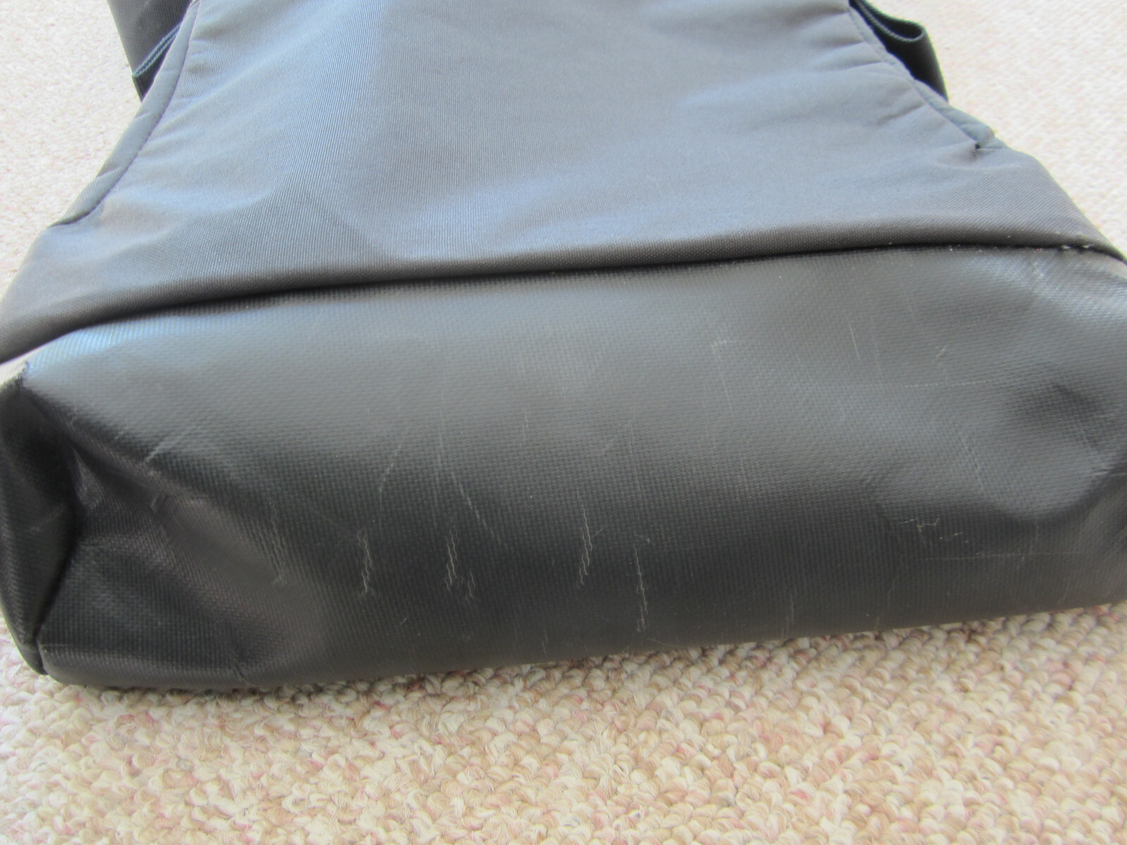 Moleskine Sling shoulder Backpack Vegan Leather Black Laptop Brief Case