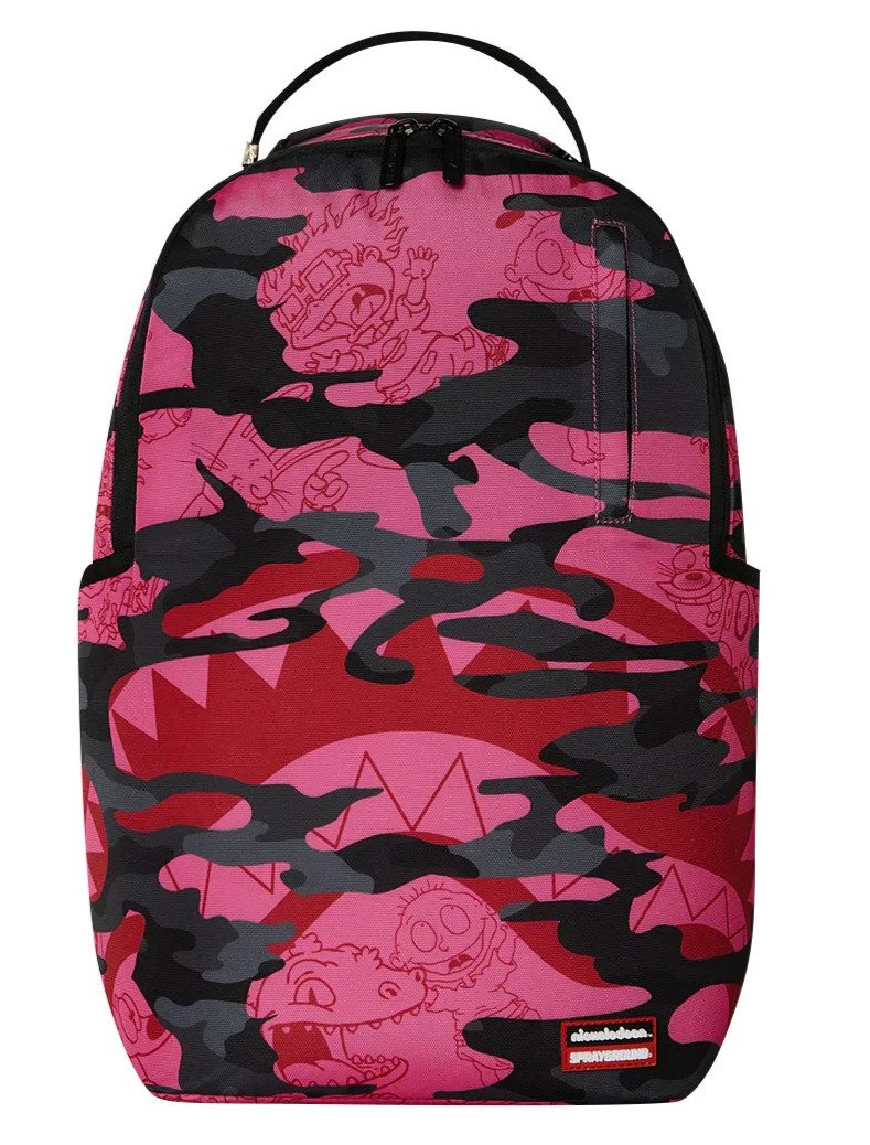 Sprayground 90’S NICKELODEON Pink Camo Backpack🔥New Black Kids School Book Bag