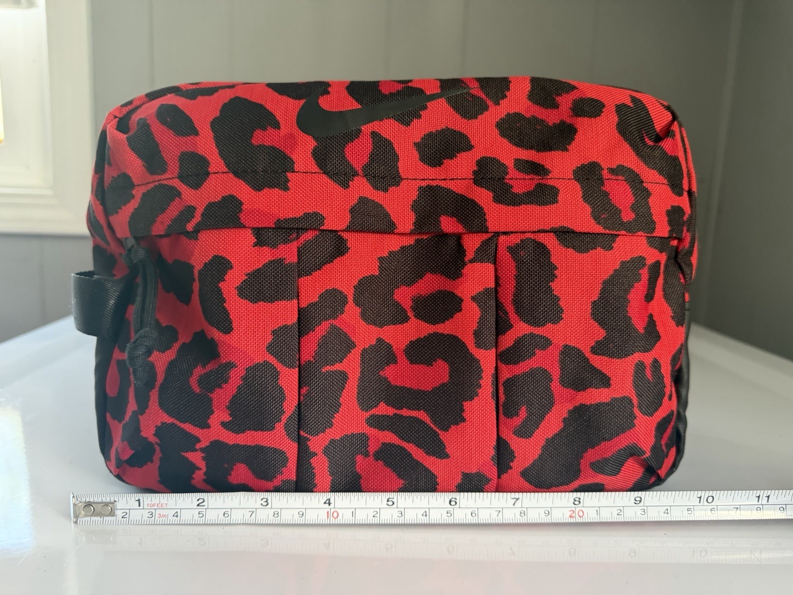 Authentic *NIKE* Toiletry Utility 9L Bag *Leopard Print Red Black* NWOT!