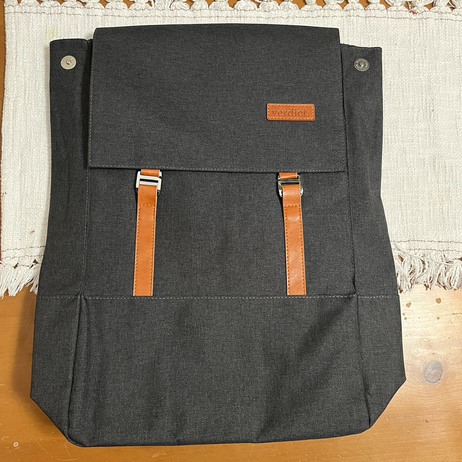 Verdict Carry On Luggage – Like There’s No Tomorrow – Grey Backpack – New!