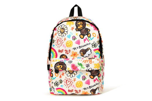 A Bathing Ape Baby Milo Medium Daypack #1 Ivory am70-189-308