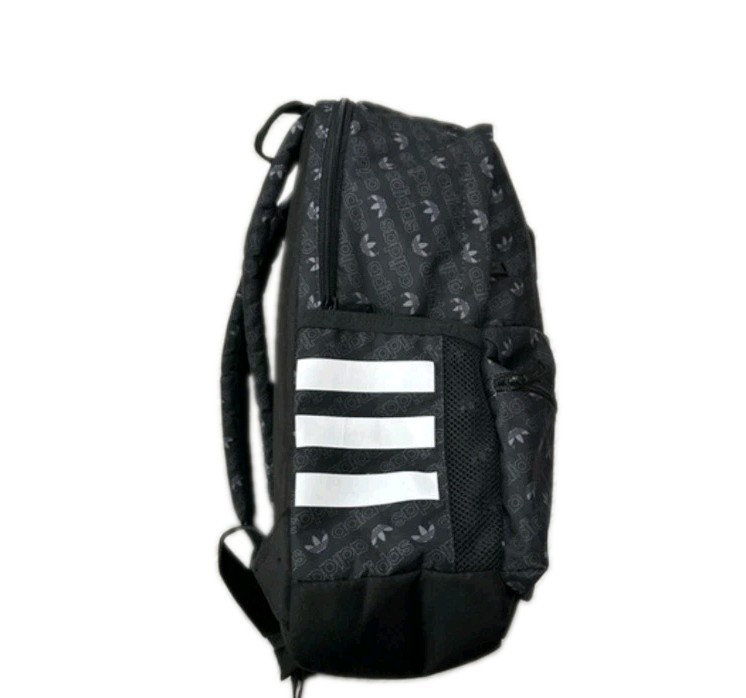 Adidas Original Base Backpack 19″ x 13″ Black Forum Trefoil Logo Allover School