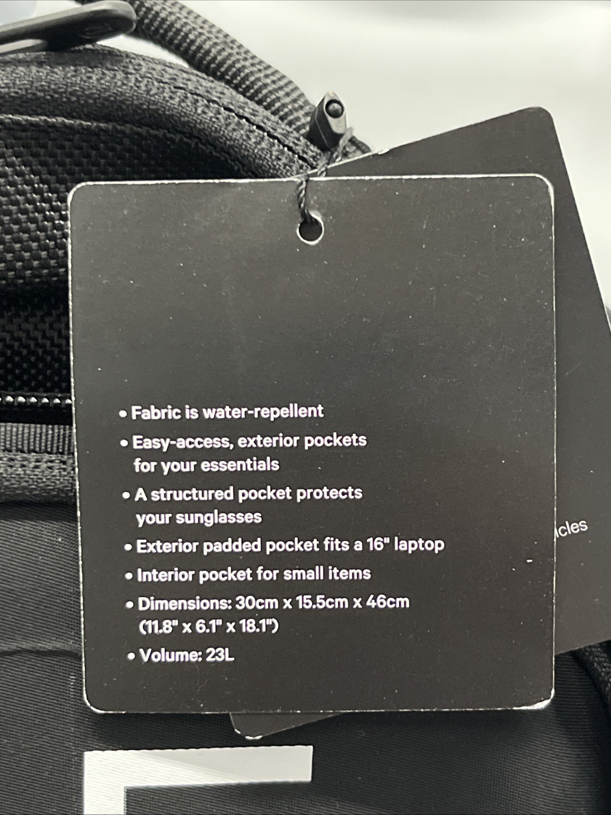 Lululemon Cruiser Backpack Black 23L Water Repellant Nylon