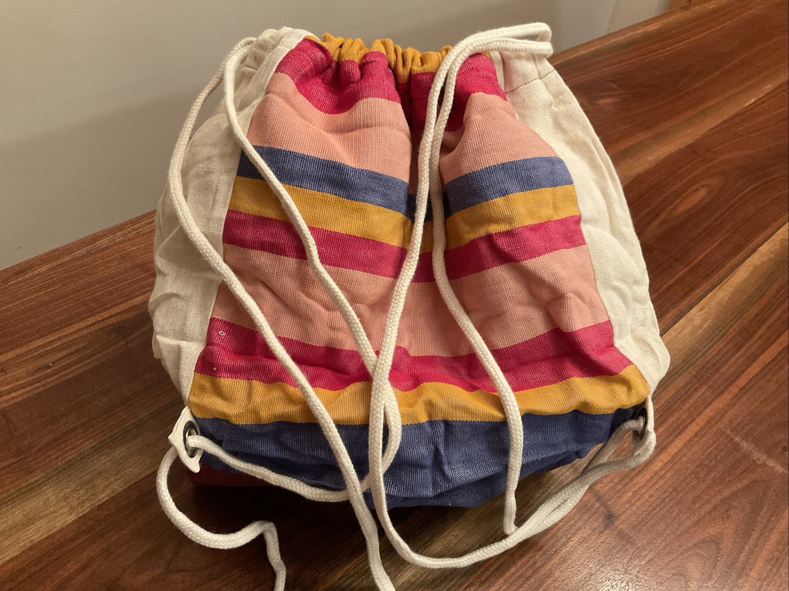Eco Friendly Canvas Drawstring Backpack Bag