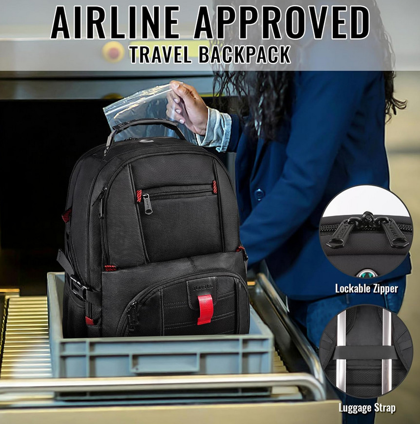 Travel Backpack Extra Large 15.6″ Laptop Backpacks for Men Women Water Resistant