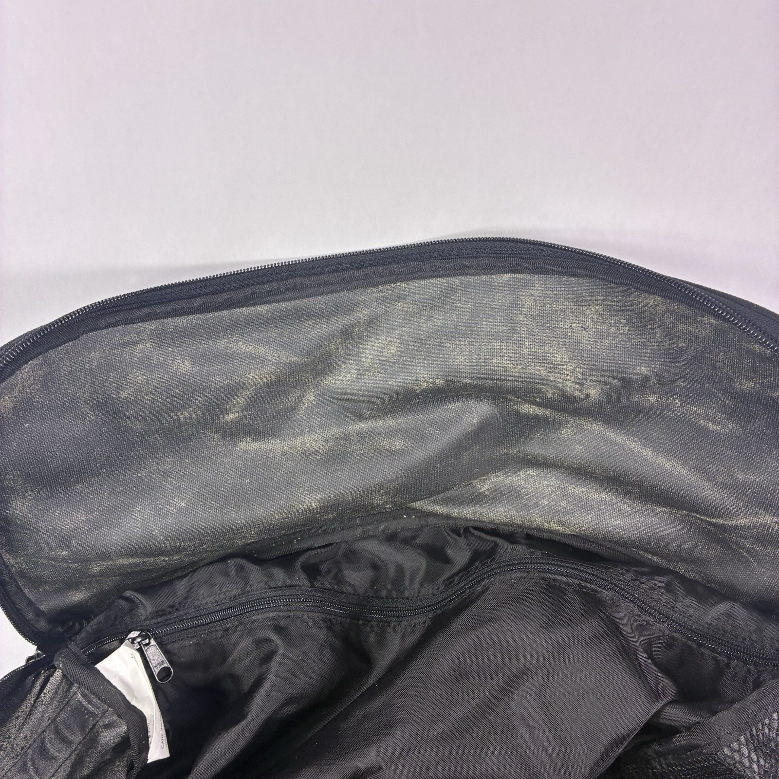 Eddie Bauer Black Duffle Bag Shoulder Strap Carry On Double Handle 100% Nylon