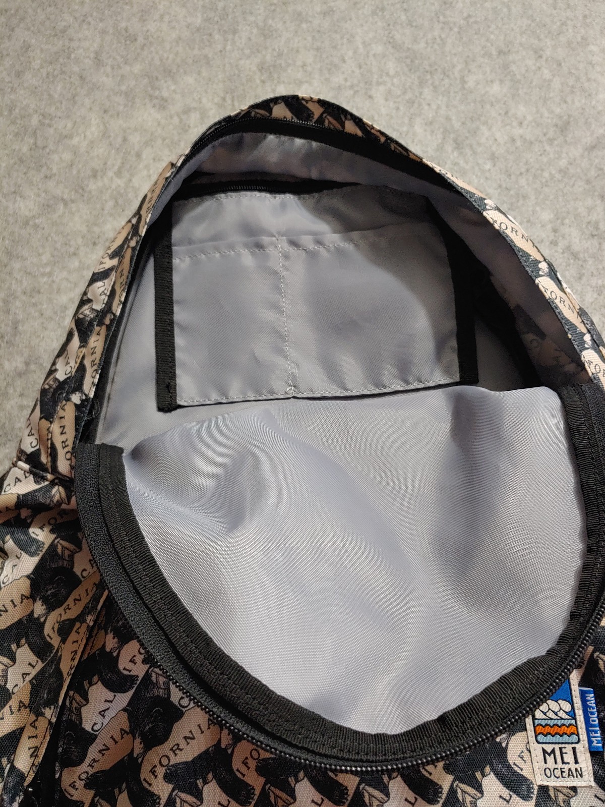MEI Backpack Rucksack California Bear 2015 Very RARE MEI-152111 Ocean Bag