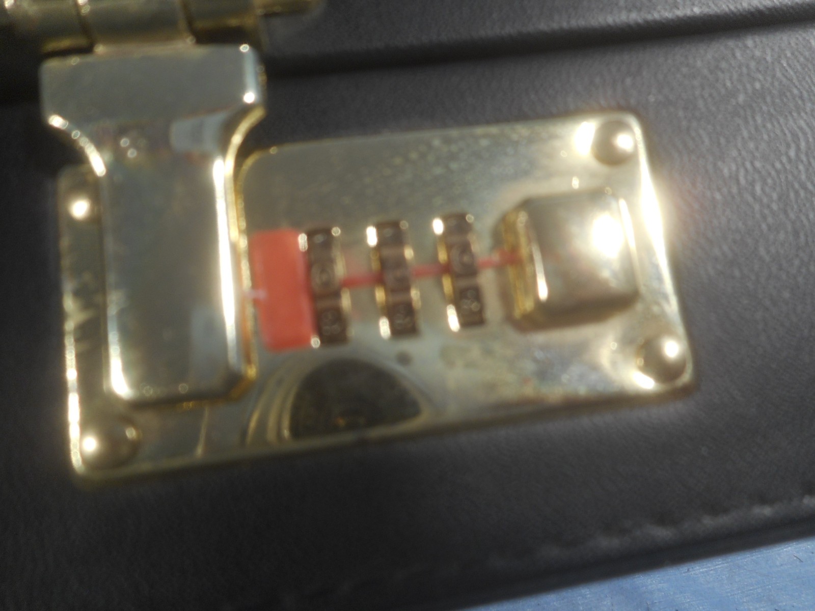 Briefcase with Combination Lock, Inner Pockets, very nice condition :)