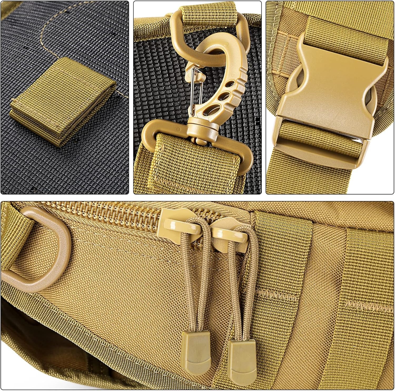 Mens backpack Tactical Sling shoulder bag Molle Travel chest Pack