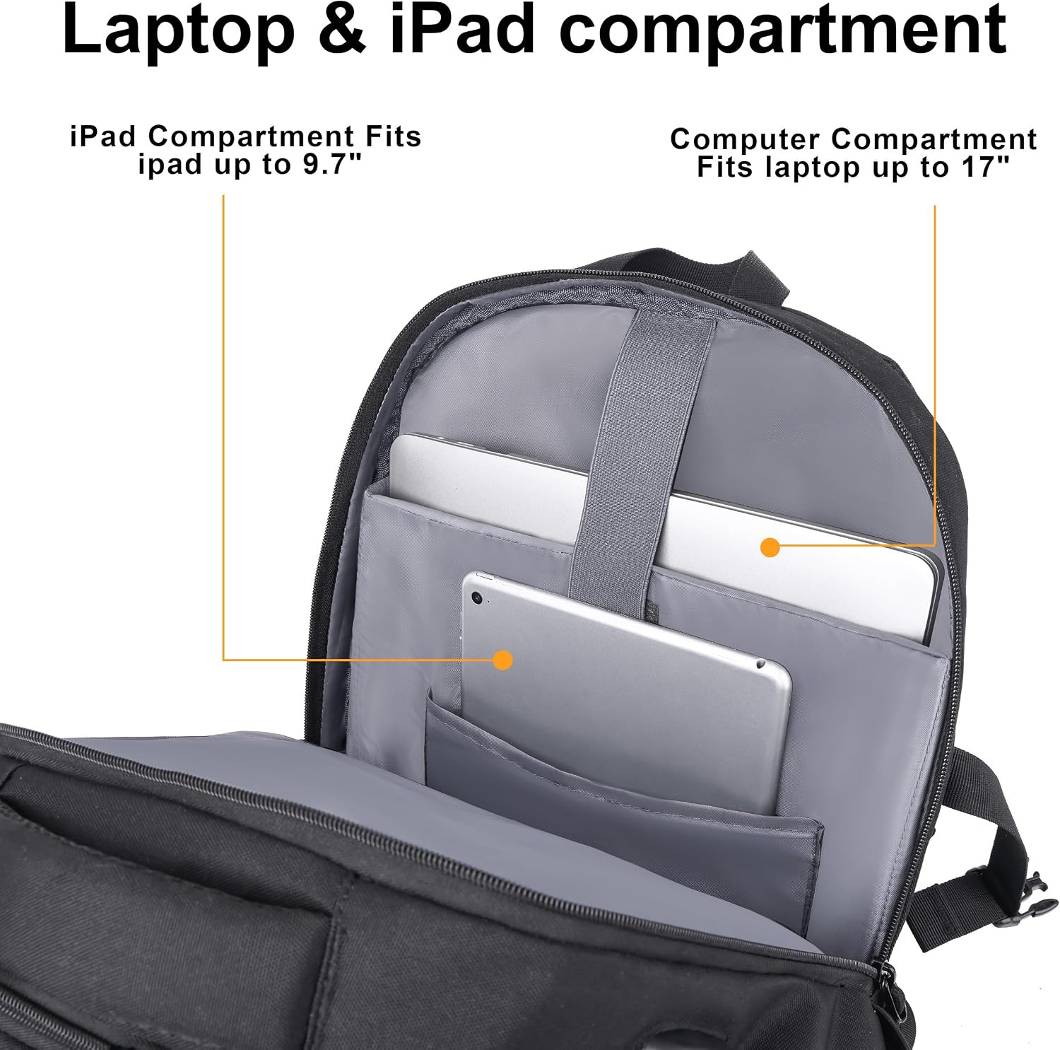 17-Inch Tactical Laptop Backpack with USB Charger – Flight Approved Carry-On