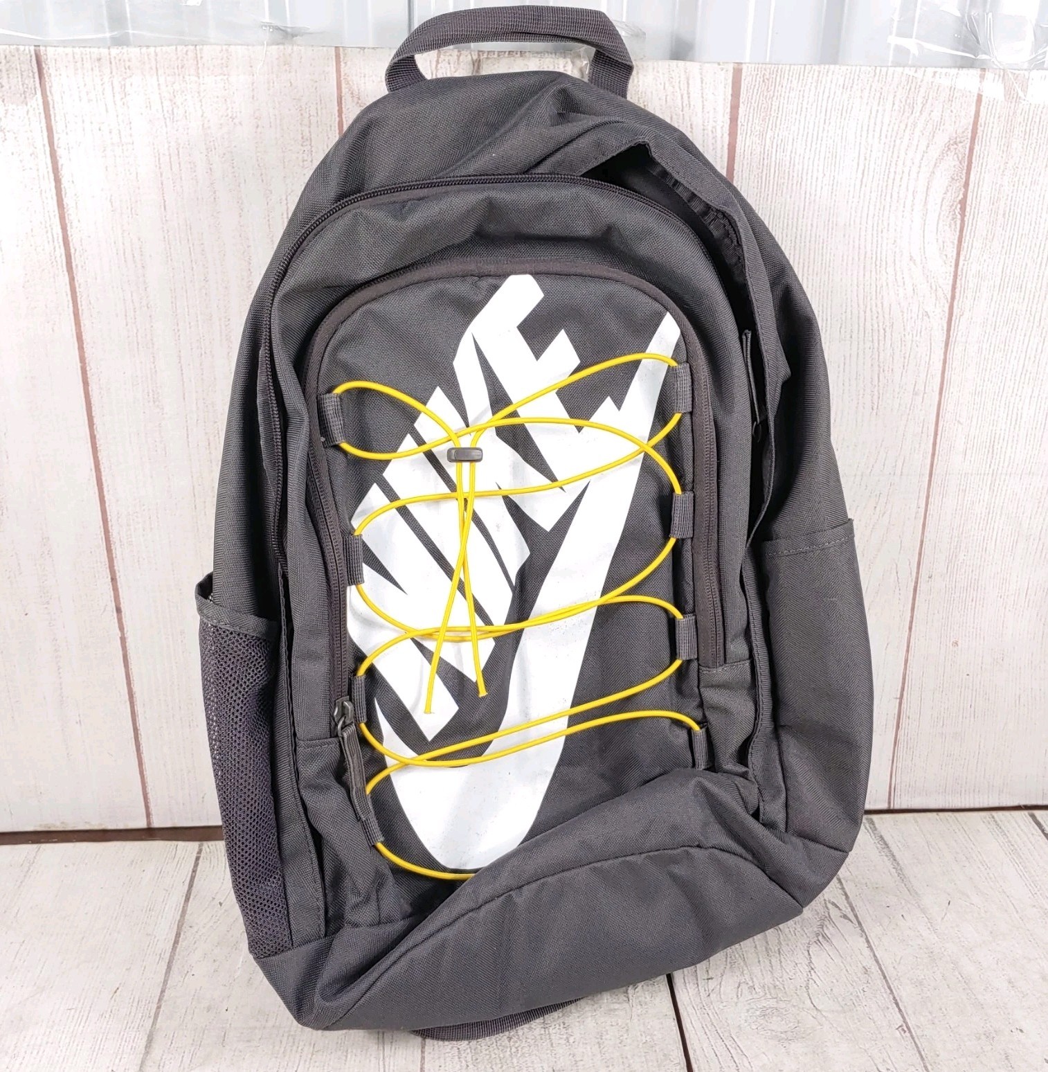 Nike Hayward 2.0 Backpack Thunder Grey University Gold White – Gray Yellow USED