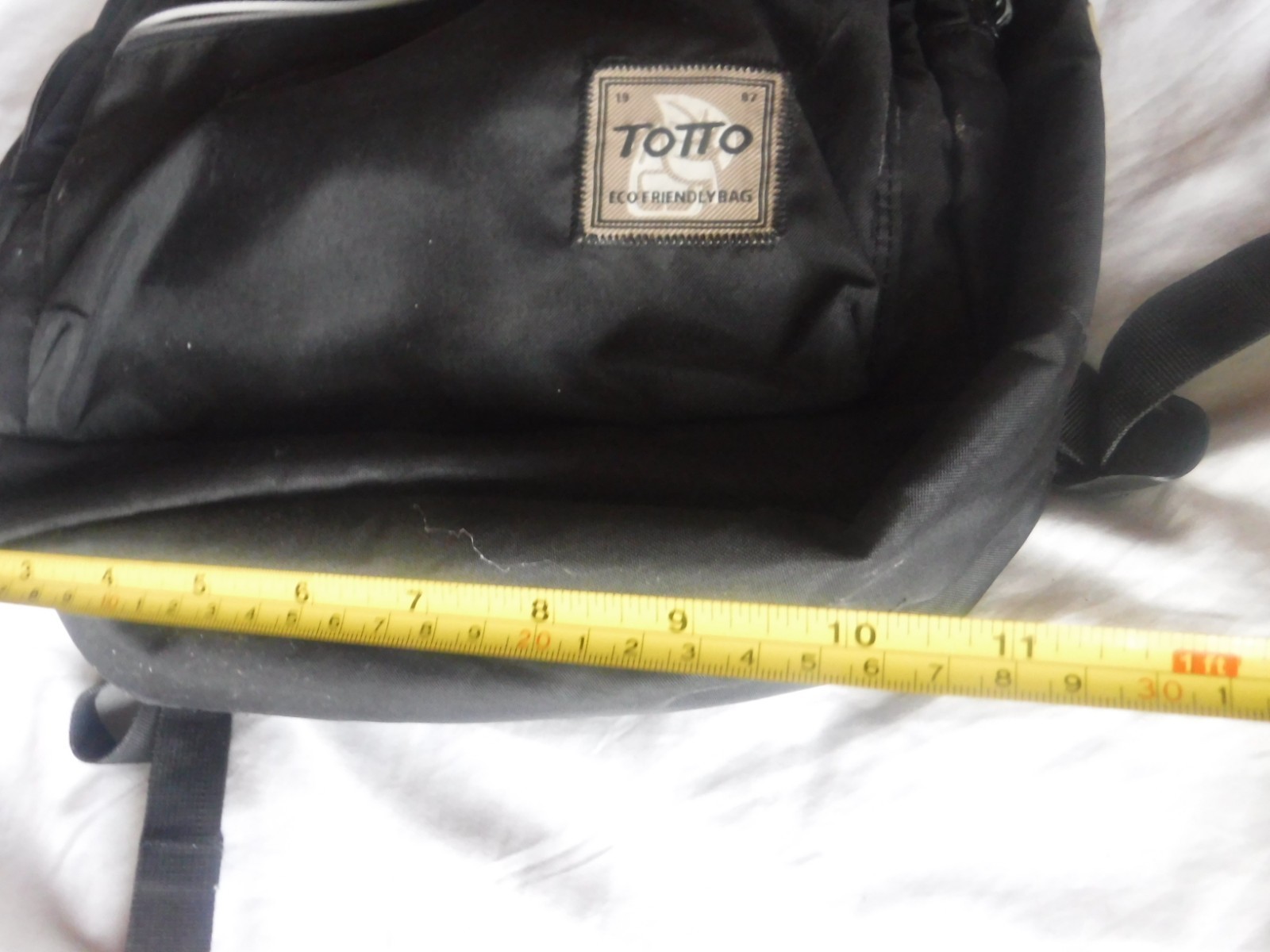 Totto Eco Friendly Bag Black Backpack Pre Owned