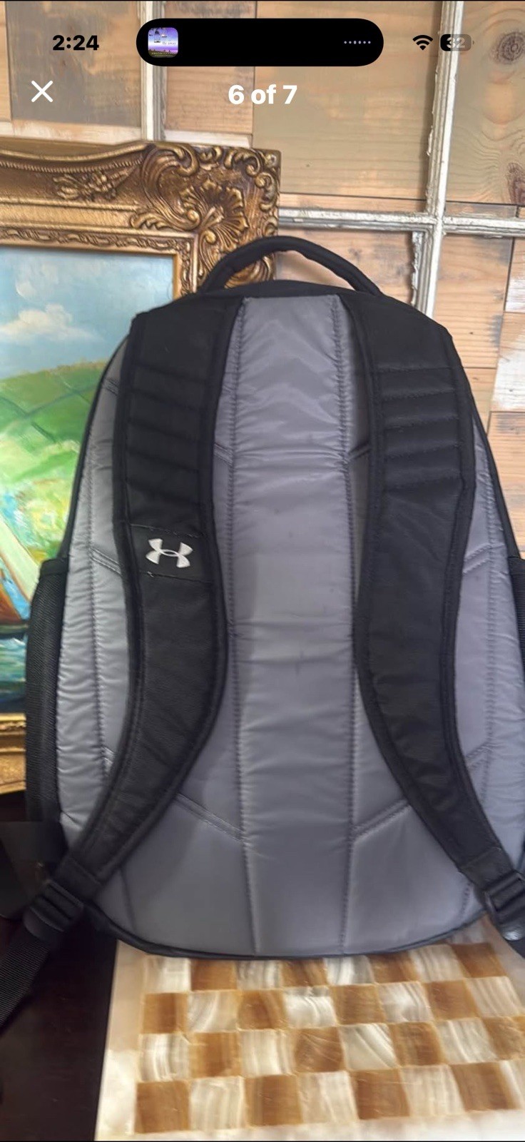 Under Armour Storm Backpack Black Padded Straps Multiple Compartments