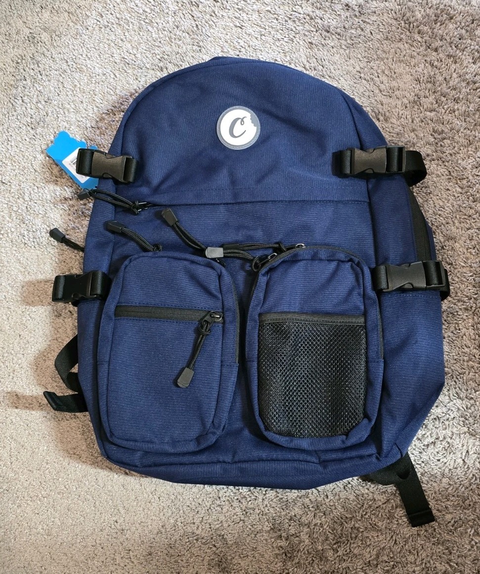 Cookies Maverick Utility Canvas Smell Proof Backpack Navy Blue NWT In BAG
