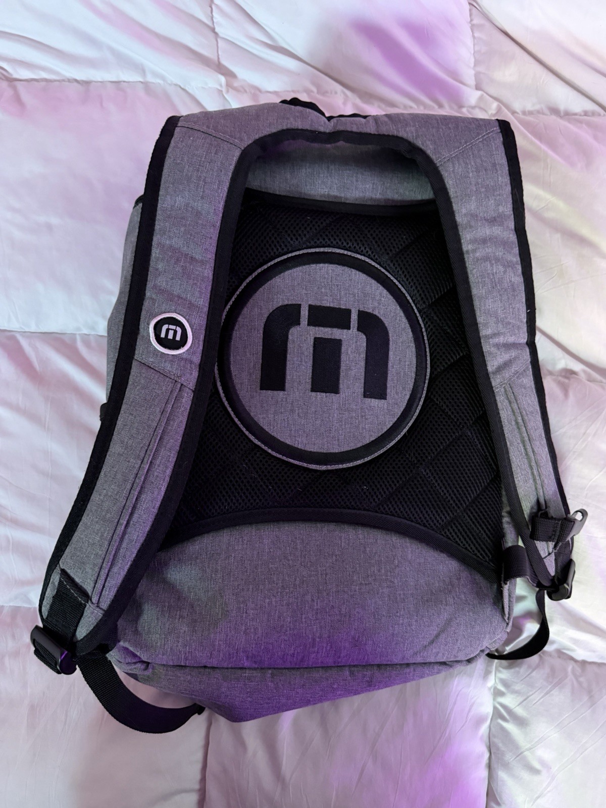 Travis Mathew The Go Laptop Backpack Gray Fleece Lined 12.5″x19.5″x6″