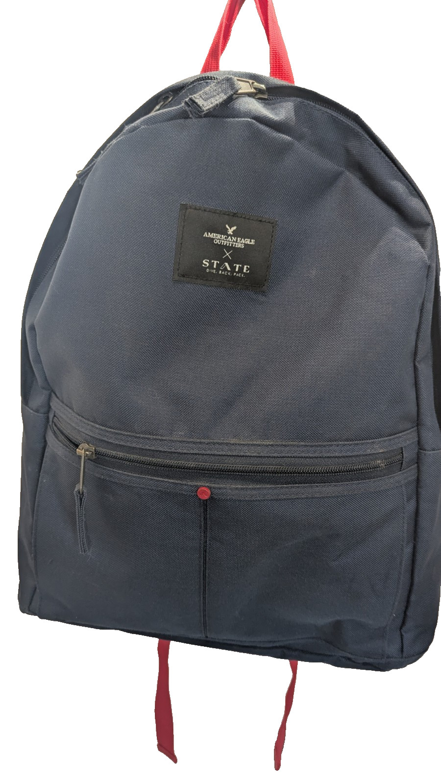 American Eagle Outfitters Backpack Navy Blue Red School Hiking Dayback College