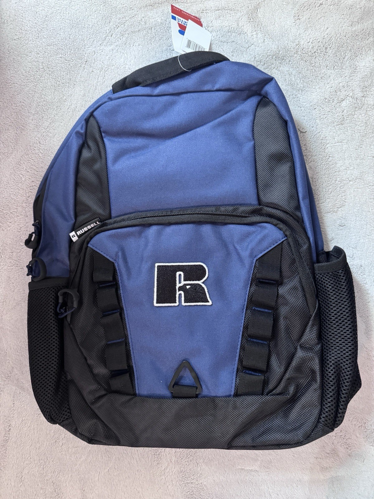 Russell Athletic Blue Backpack With Adjustable Straps & Side Pockets. Brand New