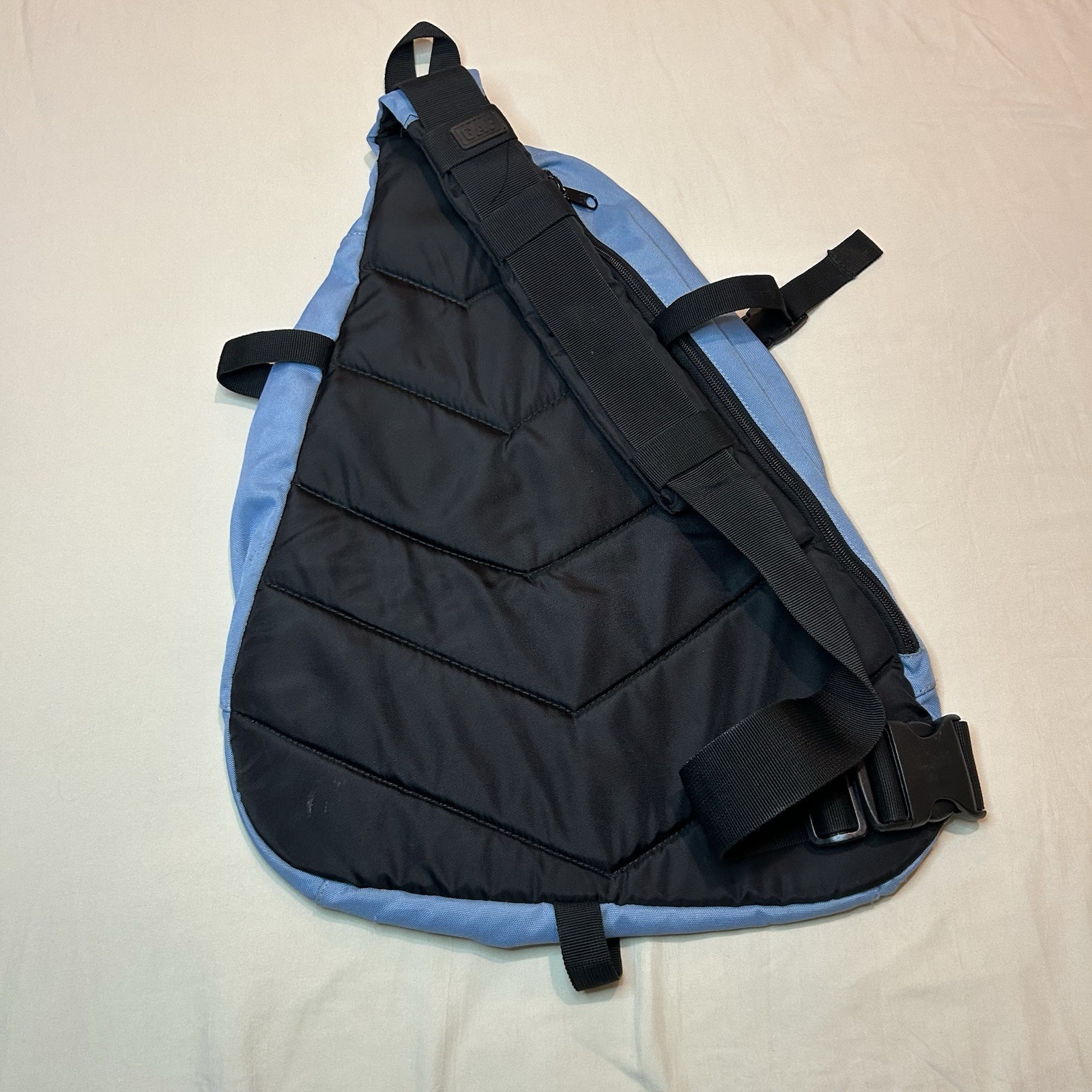 Vintage Y2K GAP Tech Sling Backpack Light Blue Cyber Streetwear 2000s