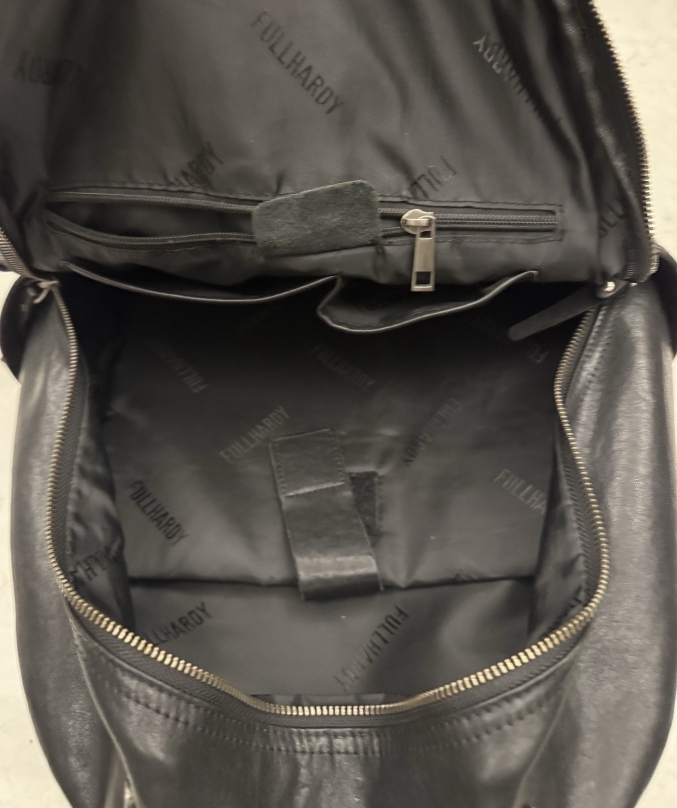 Business Style Black Backpack Multi-Zip Zip Closure Top Handle Adjustable Strap