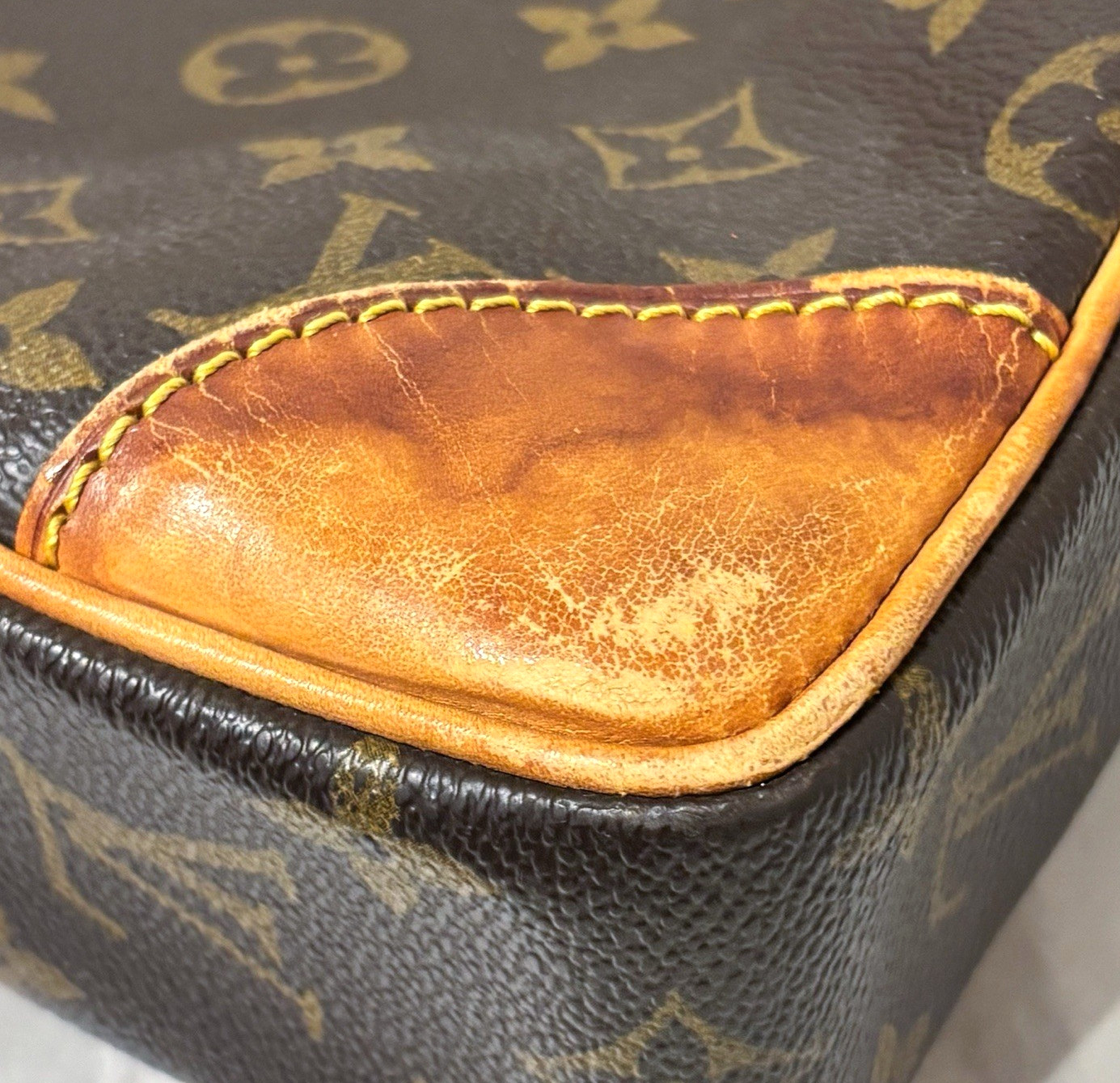 Louis Vuitton Briefcase Porte Document Voyage Monogram Business Bag Authentic