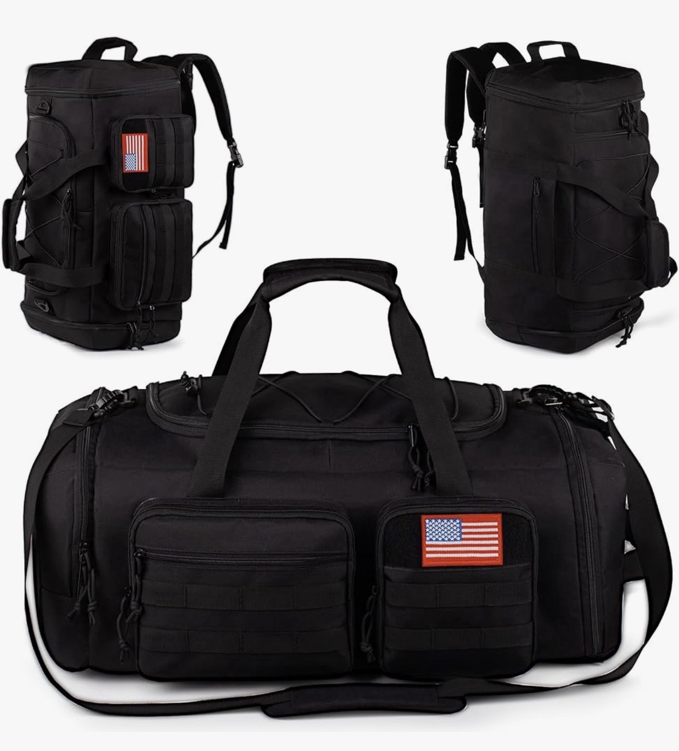 Tactical Gym Bag 70L Large Men’s Sports Duffle Bag with Shoes Compartment