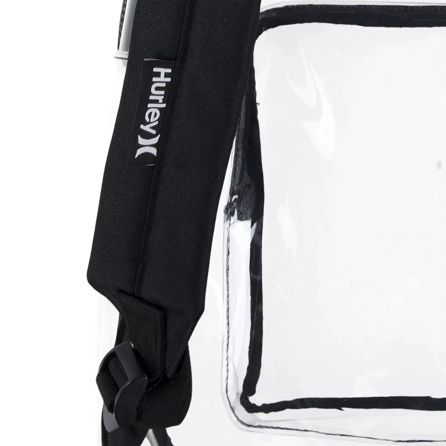 Hurley Transparent Day Backpack Unisex Clear Shoulder Strap School Bag UPS1252