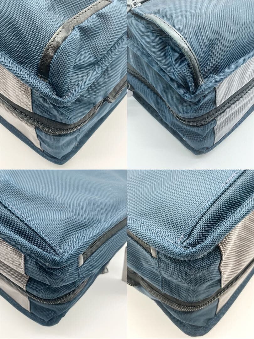 TUMI ALPHA 3 Navy Gray Business Bag 2Way Expandable Shoulder A4 Laptop Auth
