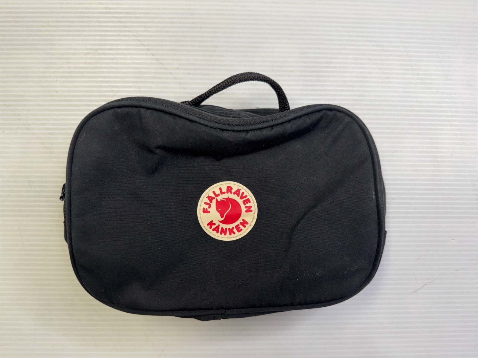 Fjallraven Kanken Black Zip-Up Toiletry Bag