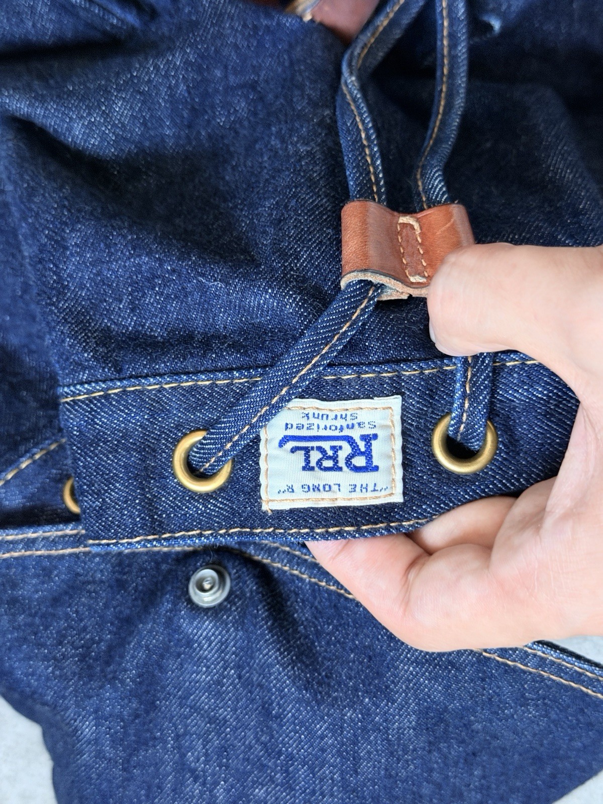 Rrl Denim Backpack