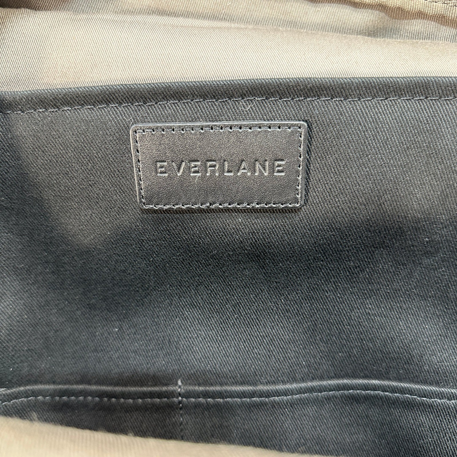 Everlane Modern Canvas Backpack Black Minimalist Laptop Bag Travel Rucksack