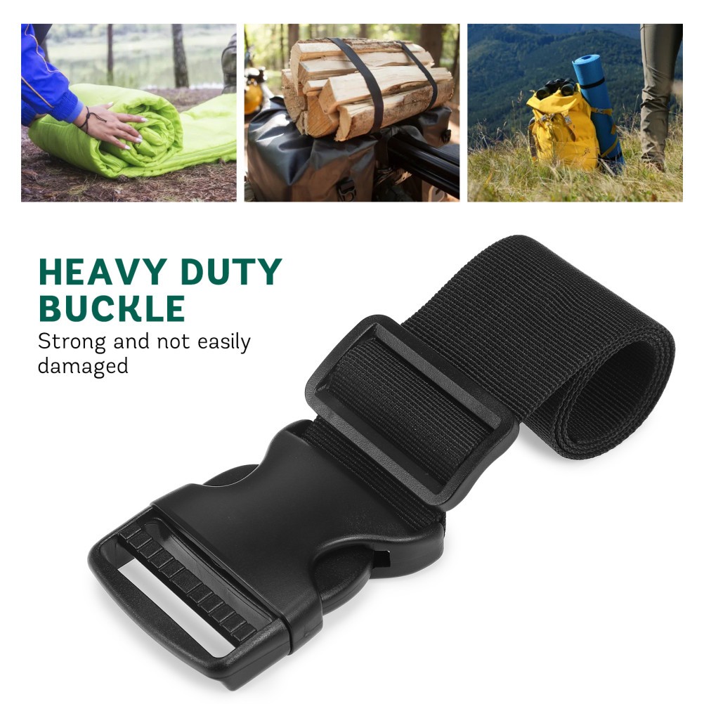 1 Pack Elastic Strap Extender for Belt Bag Adjustable Durable Black Strap