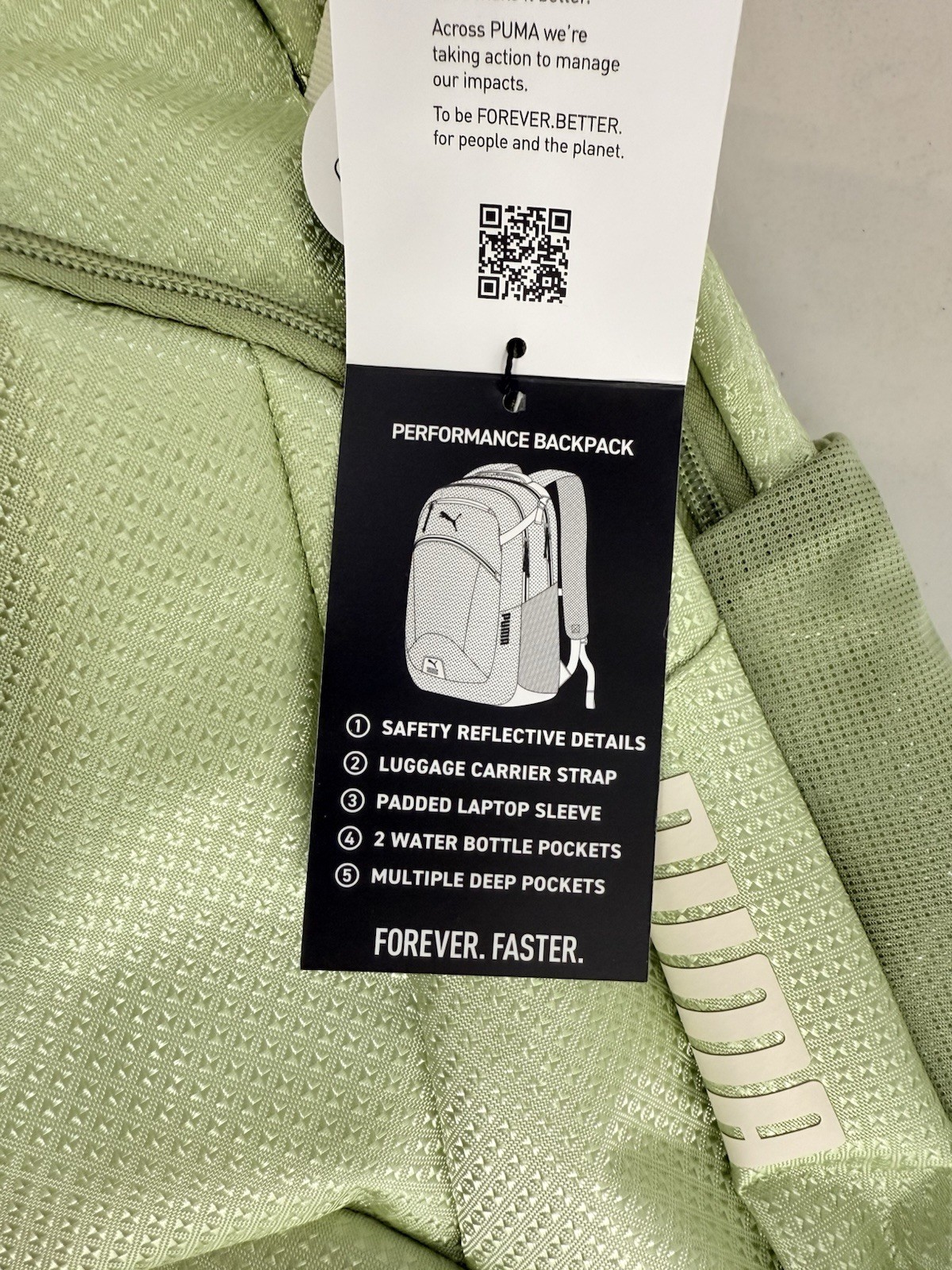PUMA Challenger 2 Backpack Green NEW With Tags!