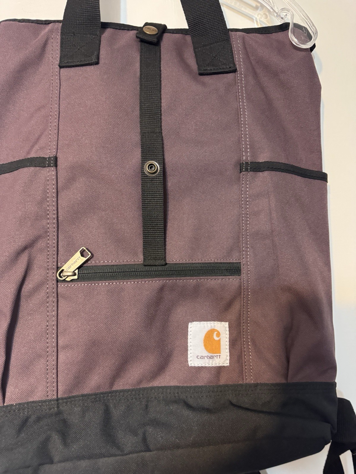 Carhartt Convertible Legacy Hybrid Backpack Tote Bag – Purple w/ Black Trim NWOT