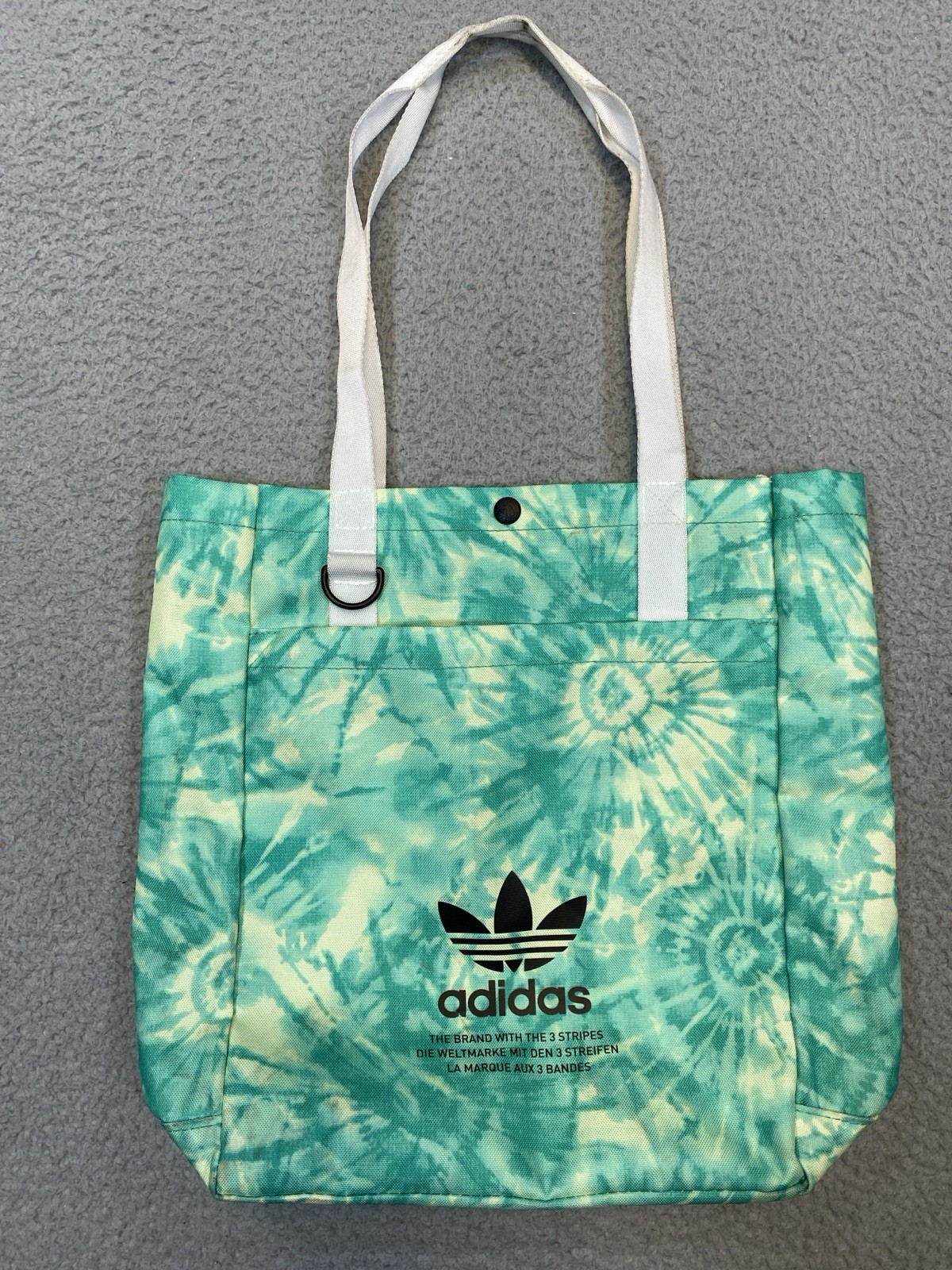 Adidas Bag Trefoil Green Tie Dye 11 x 14 x 4.5 Inner Outer Pocket