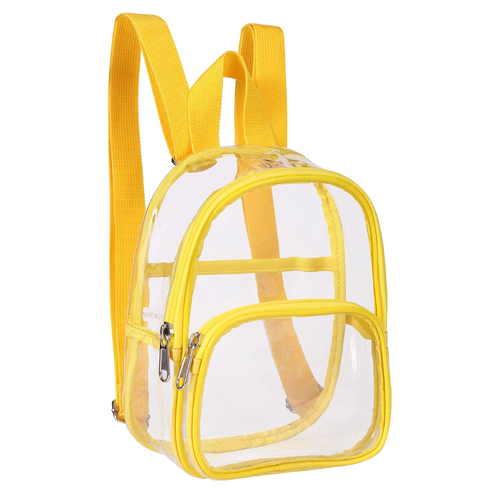 Clear Mini Backpack Stadium Approved for Little Boys & Girls, Transparent Bac…