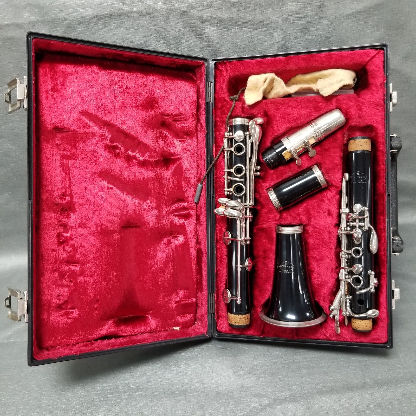 VTG Evette Buffet Crampon Black Clarinet w/ Hard Case Serial #179213 Germany