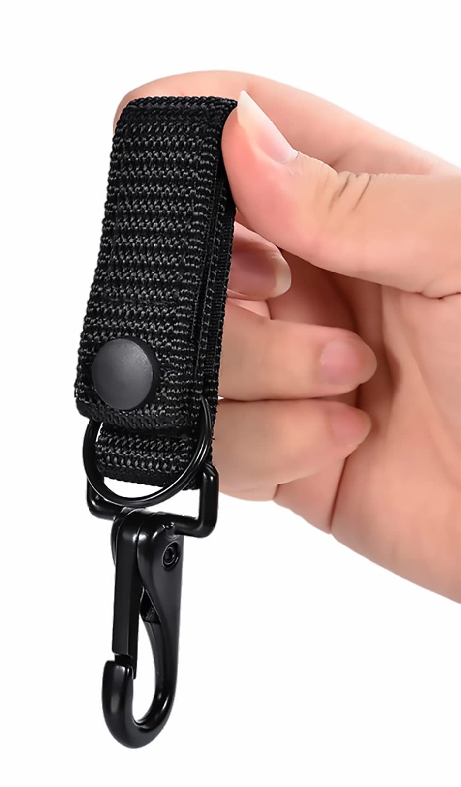 Duty Belt Keeper with Metal Key Holder (2 Pack) for 2″ and 2¼” Wide Belt,Velc…