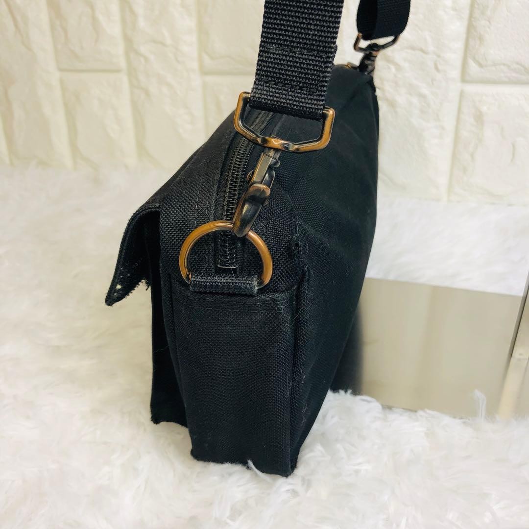 Authentic Yoshida Kaban PORTER Collab Men’s Shoulder Bag 14cm x 23cm Black Fabri