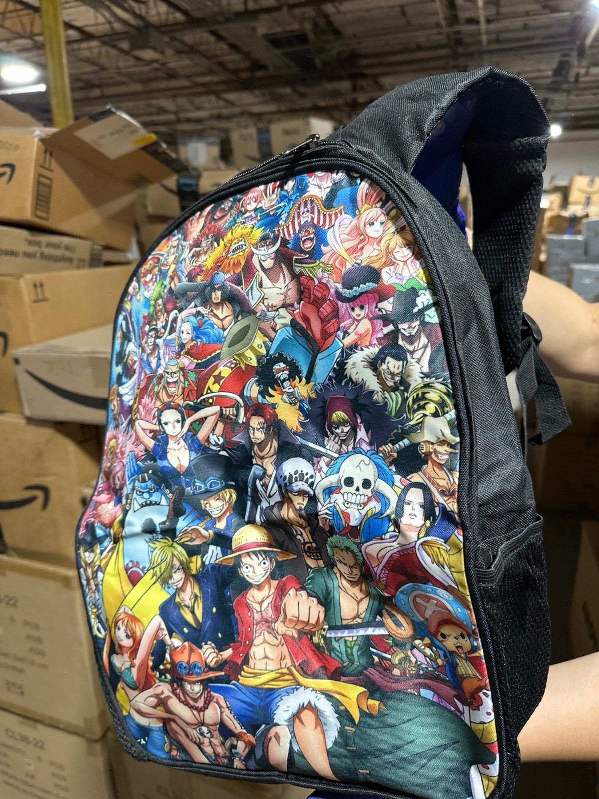 Unisex 3D Printed Anime Cartoon Backpack 15 1/2 x 10 1/2 x 4 Inches One piece