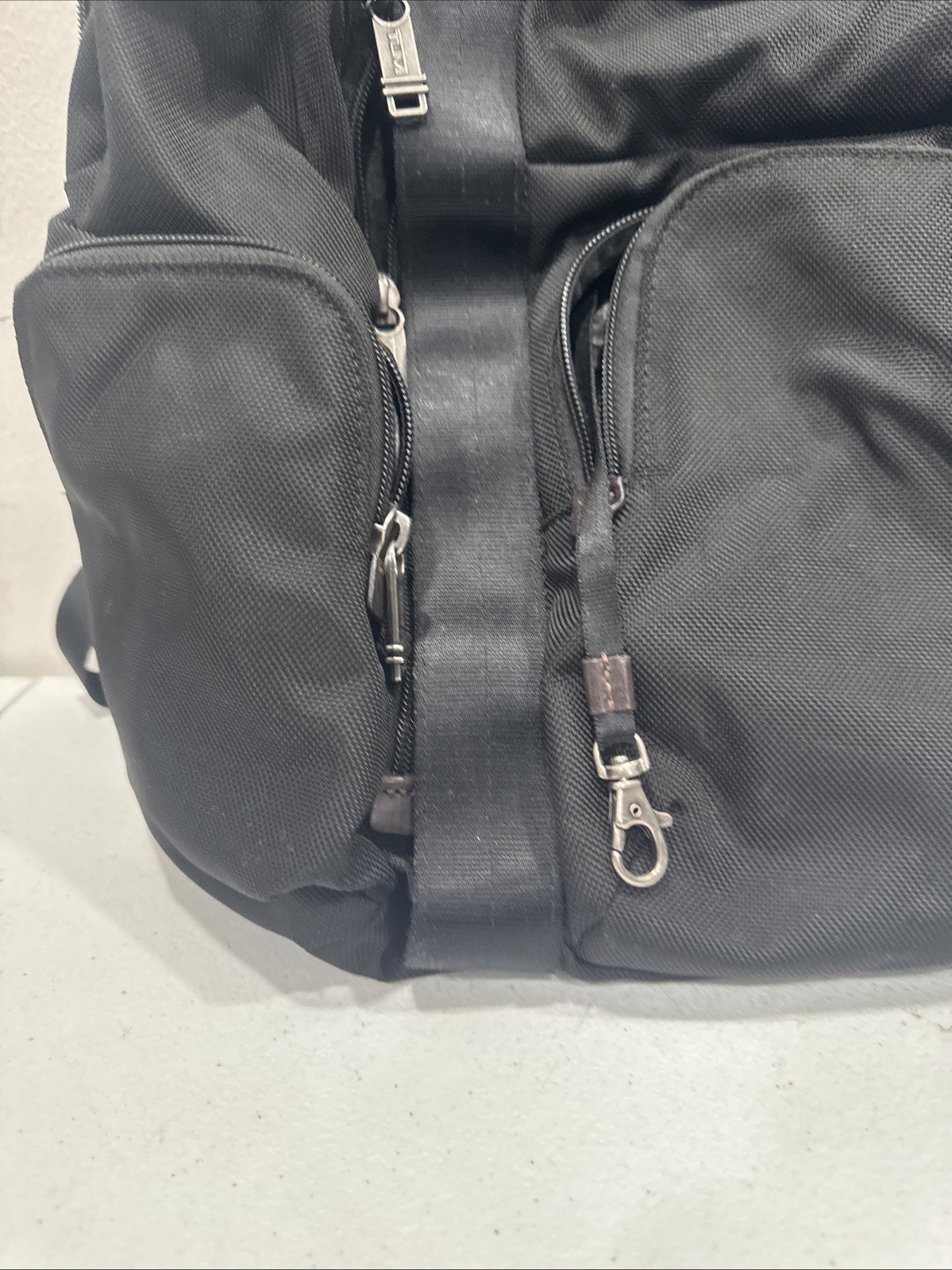 Tumi Alpha Blavo Backpack Dark Brown 42cm Travel Bag Used Excellent Condition