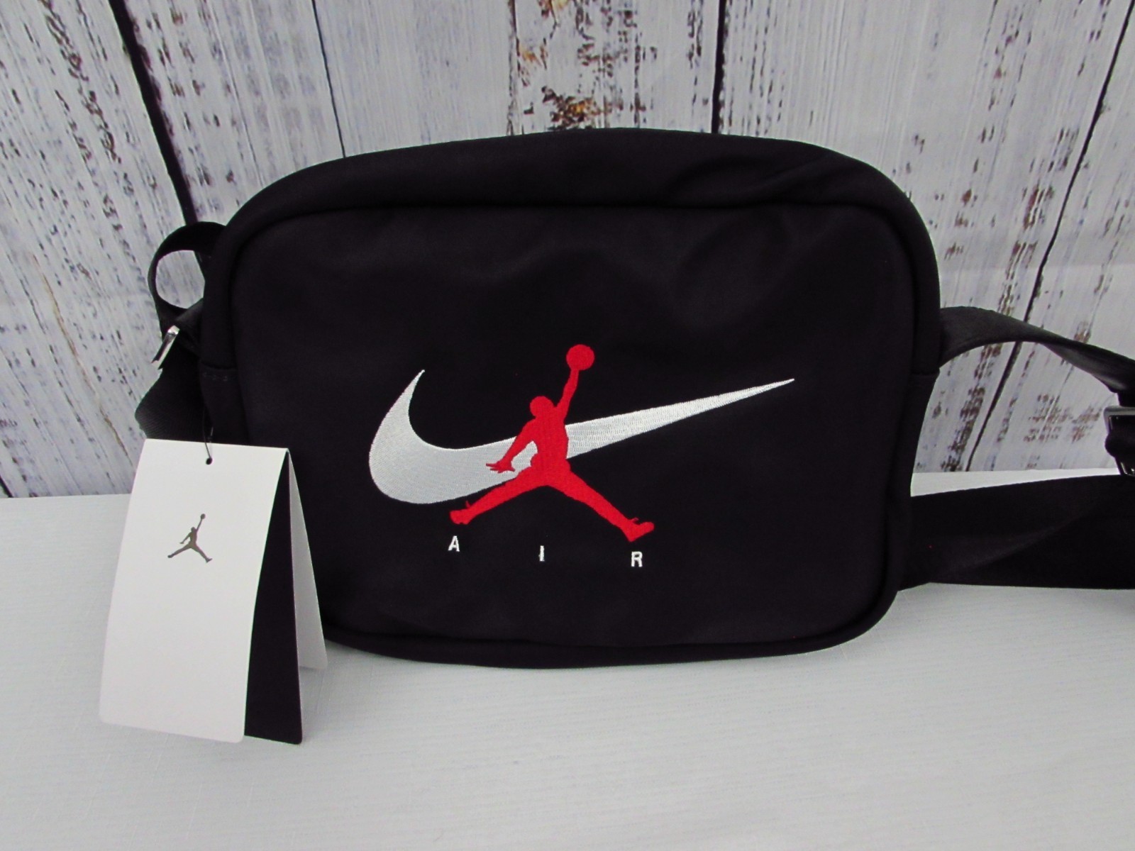 Nike Air Jordan Mini Messenger Bag Black Red Jumpman Crossbody Festival NWT.