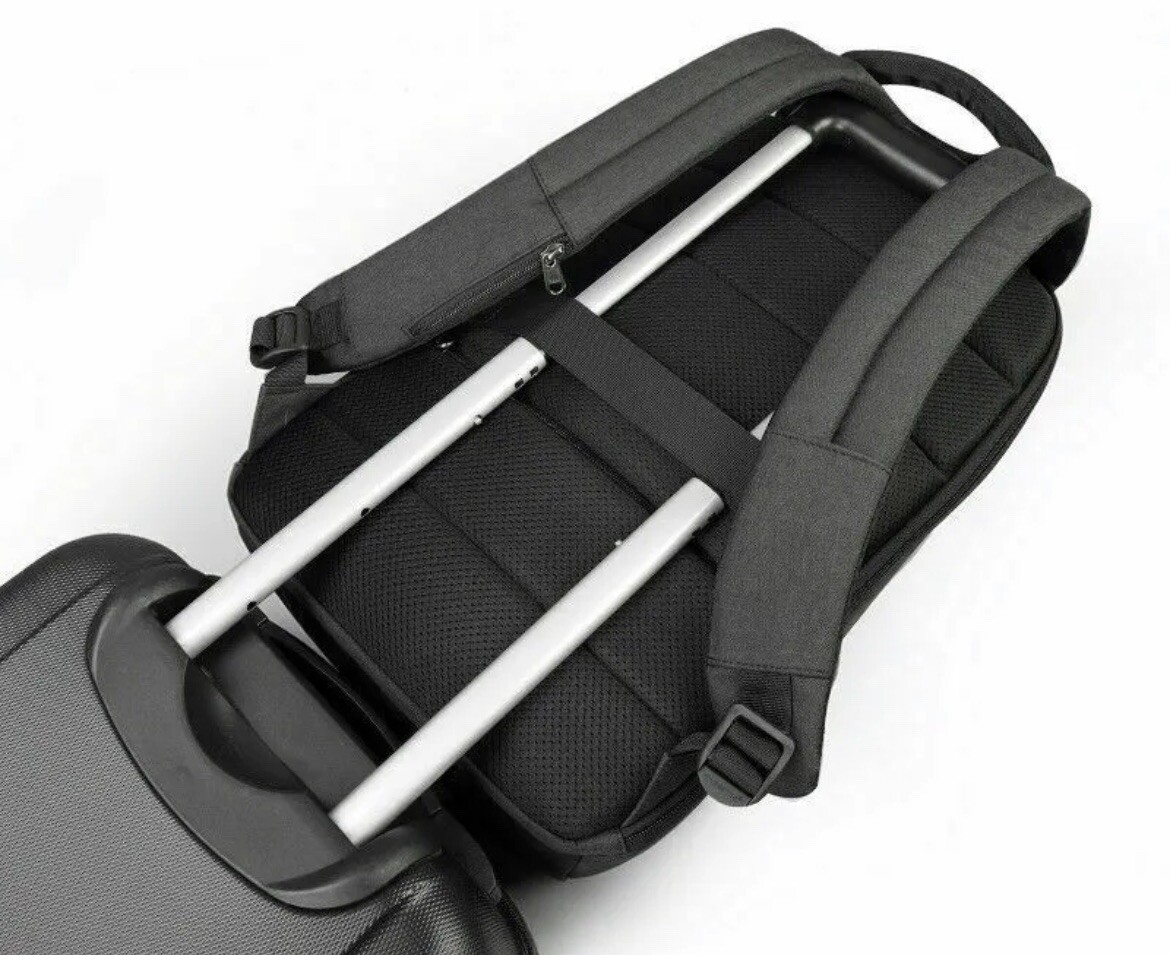 Gray Combination No. TSA Lock USB Charging Laptop School Business Backpack Bag L
