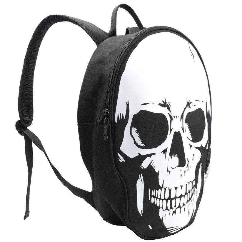 Kreepsville 666 White Skull Backpack Padded Straps Gothic Punk Bag 18 X 13″ NWT
