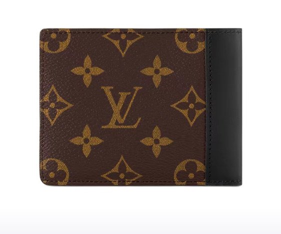 LOUIS VUITTON Multiple Wallet for Men Brown 4.5×0.6×3.5 in