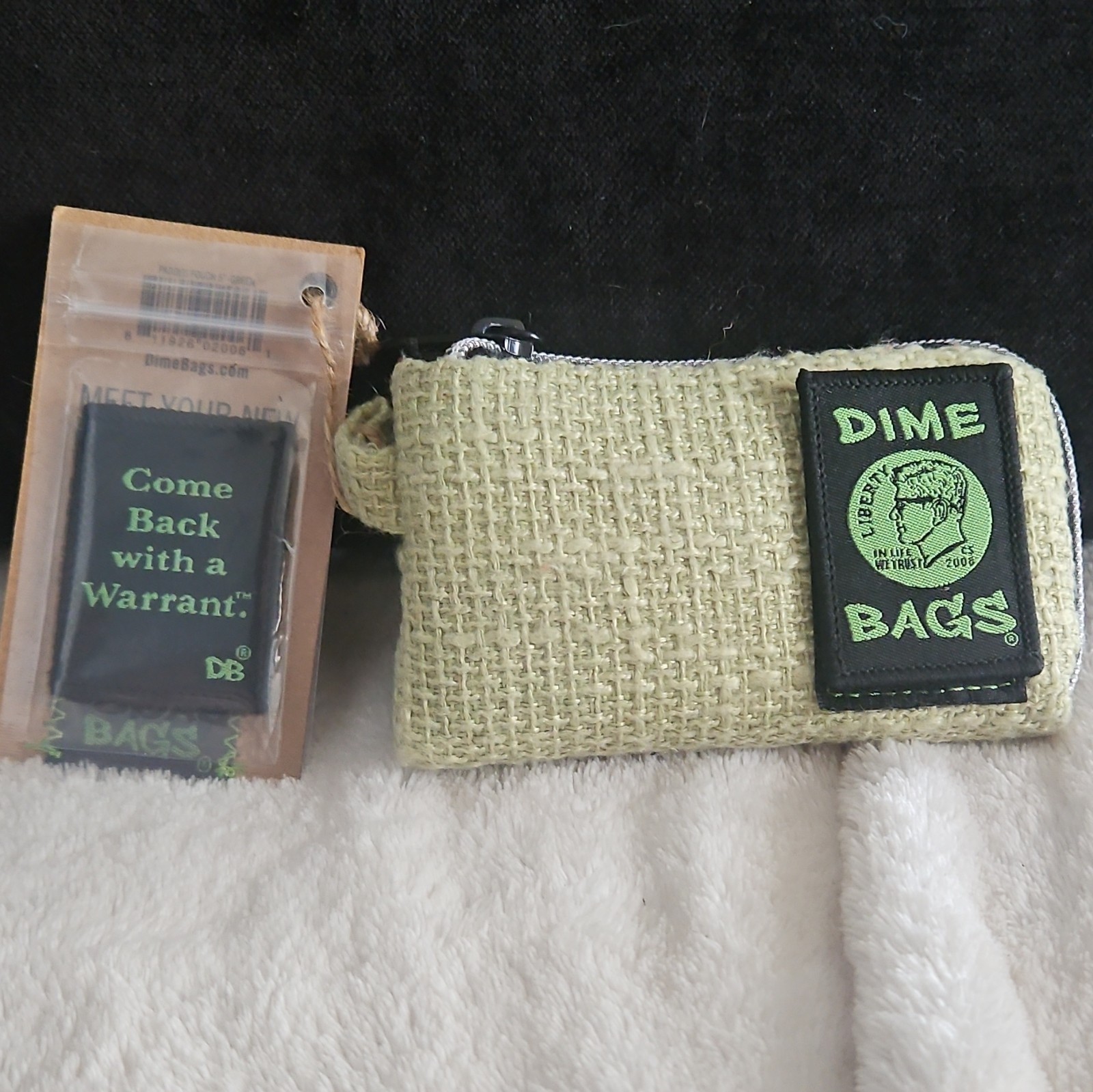 Dime Bags 5″ Padded Pouch. Green. Brand New With Tags