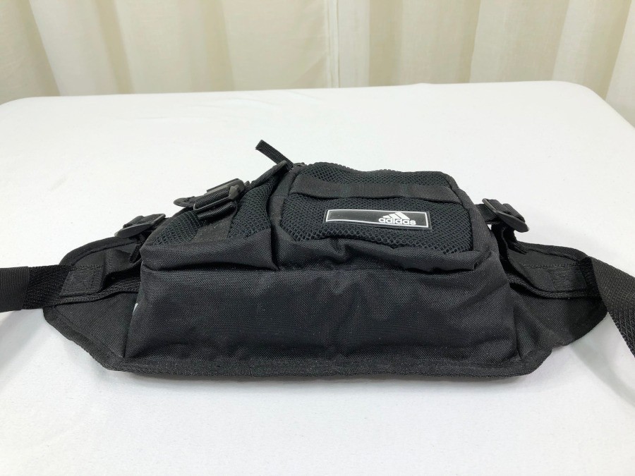 NEW Adidas Amplifier 2 Multipockets Crossbody Bag Black/White Polyester Unisex